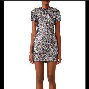 Dress the Population Colorful Sequin Mini Dress